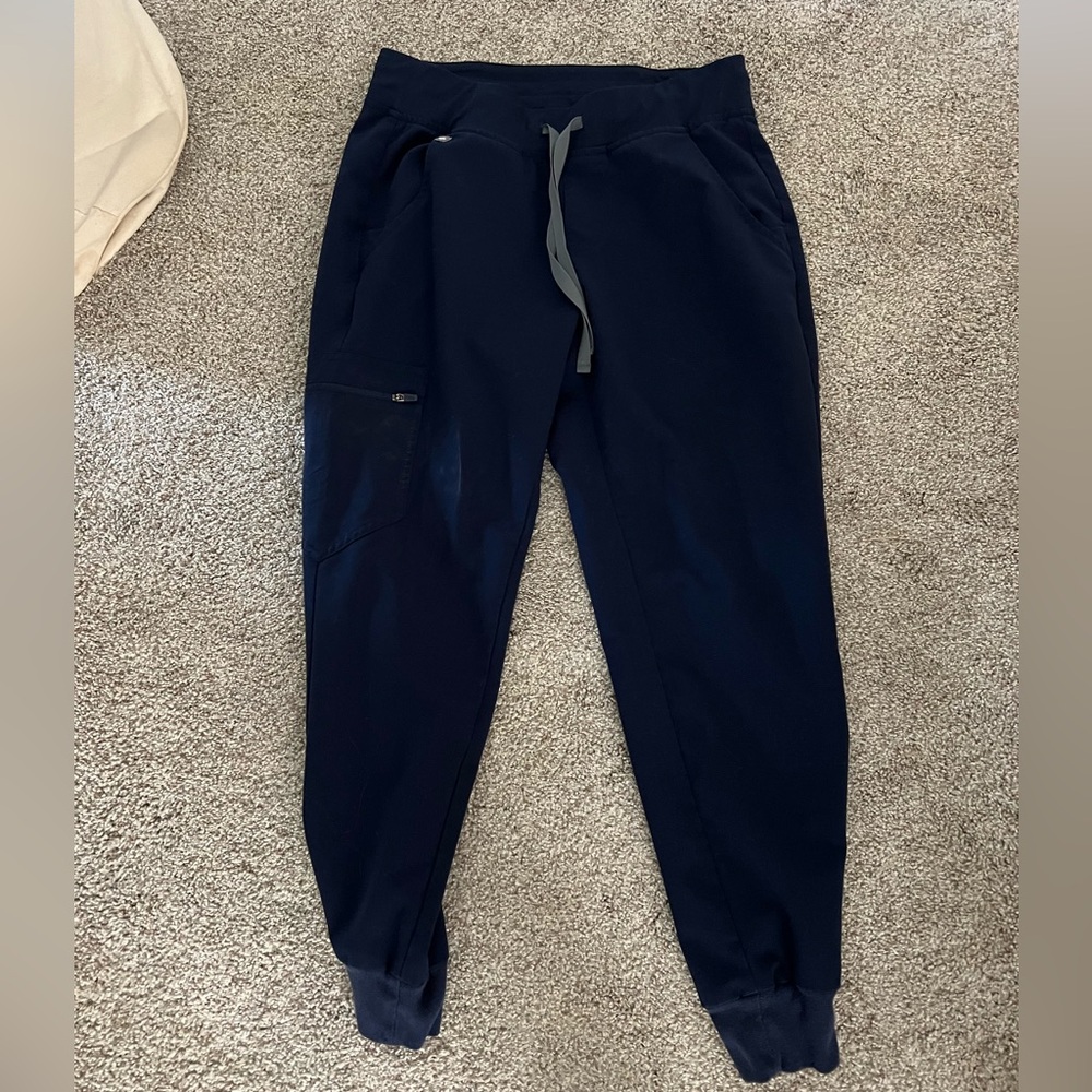 Figs Zamora Jogger Scrub Pants - Navy - S Petite